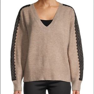 Avantlook Lace-Trim Sweater